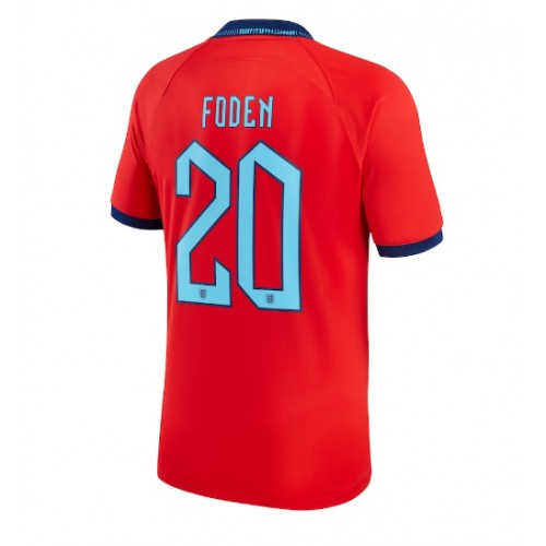 Maillot de foot Angleterre Phil Foden #20 Extérieur Monde 2022 Manches Courte